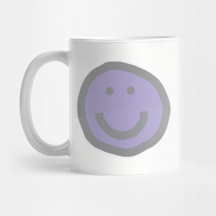 Lavender Round Happy Face with Smile Mug